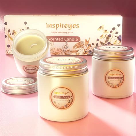 Inspireyes Scented Candle Set With Hidden Message Aromatherapy Candles