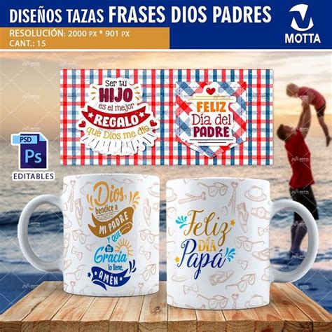 Sublimation Templates D A Del Padre Con Lindos Mensajes Etsy Espa A