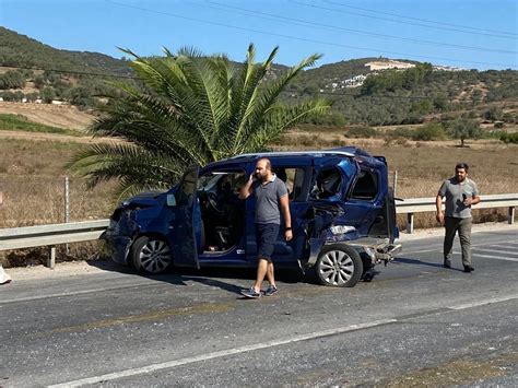 Milas Kemikler mevkiinde zincirleme trafik kazası Bodrum Kapak Haber