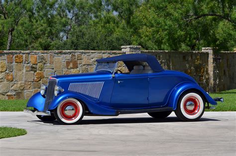 1934 Ford Roadster Hotrod Hot Rod Custom Old School Blue Usa