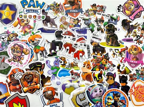 10 Paw Patrol Waterproof Vinyl Sticker Fun for Kid Cartoon - Etsy