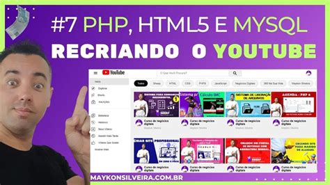 COMO RECRIAR O YOUTUBE PHP MYSQL E HTML 5 DO ZERO E FÁCIL MAYKON