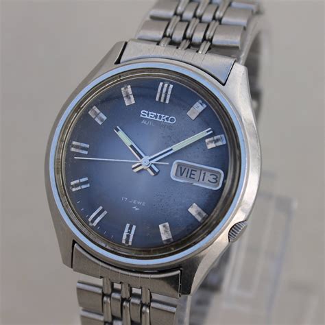 Vintage Seiko 5 7009 8150 Automatic 17 Jewels Watch Mens Day Etsy