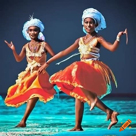 Maldivian Traditional Dancers On Craiyon