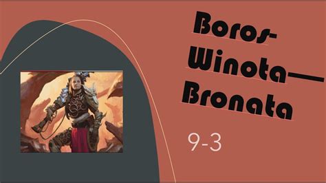 Boros Winota Bronata Mtga Zendikar Rising Standard Youtube