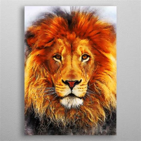 Lion Poster By Mateusz Lemp Displate Lion Poster Graphic Art