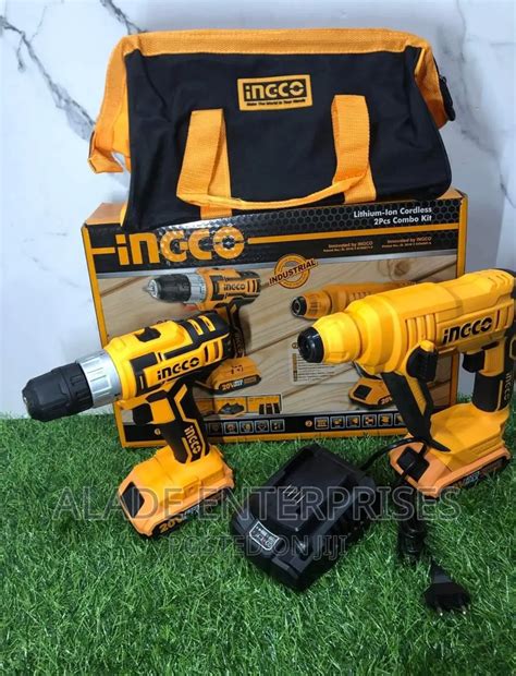 INGCO 2PCS COMBO KIT Drill Machine Rotary Hammer CKLI2008 In Lagos