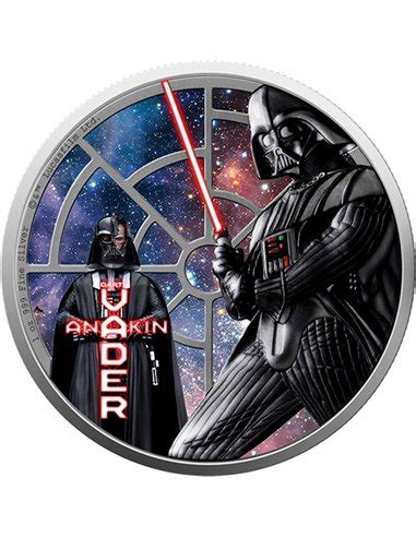 Star Wars Darth Vader Edici N Lado Oscuro Oz Moneda Plata Niue