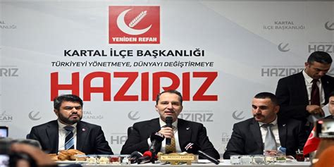 Yeniden Refah Partisi Genel Başkanı Erbakan Kartal da ilçe