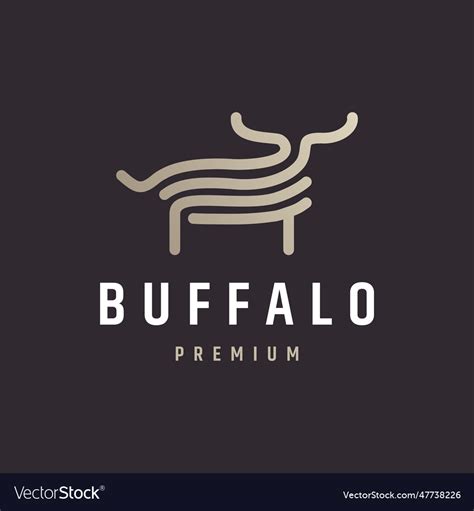 Buffalo Royalty Free Vector Image - VectorStock