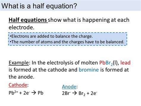 Writing Half Equations Gcse Aqa Teaching Resources