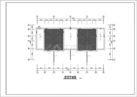 多层欧式风格别墅建筑施工cad图纸，共8张图纸别墅建筑土木在线