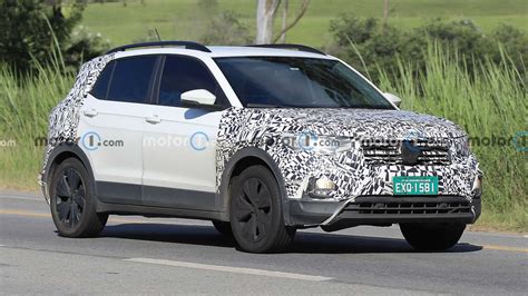 Volkswagen T Cross Facelift Swaps Disguise For Camo In New Spy Photos