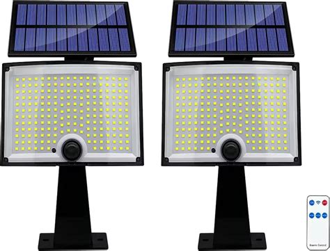 ENGREPO Luces Solares para Exterior 2 Paquetes 156 LED 1000 Lúmenes