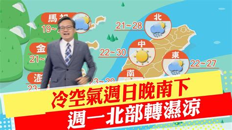 【戴立綱報氣象】冷空氣週日晚南下 週一北部轉濕涼｜西部夜晚局部霧 清晨出門行車小心 20221109 中天新聞 Youtube