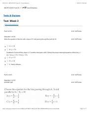 Amu Math Week Test Docx Math Week Quiz Try December