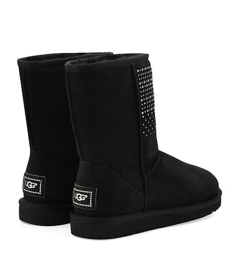 Ugg Classic Short Bling Boot In Black Lyst