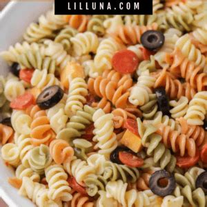 Quick Easy Pasta Salad Recipe Lil Luna