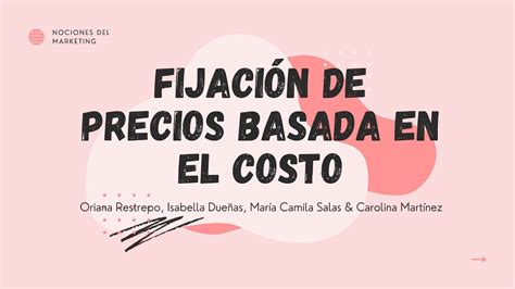 Fijación de precios basada en el Costo YouTube