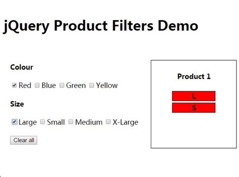 Create Basic Product Filters Using Jquery Free Jquery Plugins