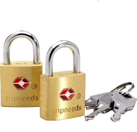 Tripneeds Cadenas Cl Tsa Pour Bagage Laiton Lot De Import Grande