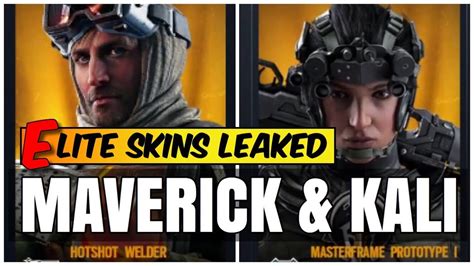 New Maverick And Kali Elite Skin Leaked 🔥 Rainbow Six Siege Operation Neon Dawn News Youtube