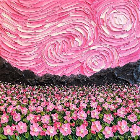 Pink Starry Night Painting by Jessica T Hamilton - Fine Art America