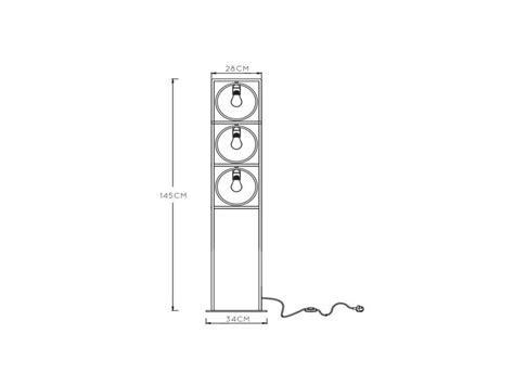 Suus Vloerlamp 3x E27 Woondesign