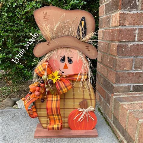 Scarecrow Fall Centerpiece Halloween Decoration Scarecrow Etsy Fall Thanksgiving Decor