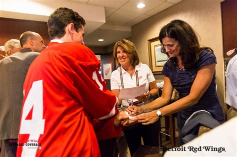 Dylan Larkin with his mom at the 2014 NHL Draft in Philadelphia (6/27 ...