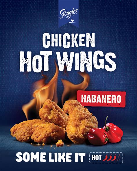 Steggles Chicken Habanero Hot Wings 1kg Arctic Food Wholesalers