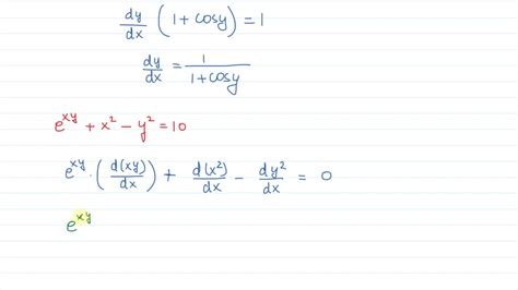 Solved Use Implicit Xty Differentiation To Find Dy Dx For The