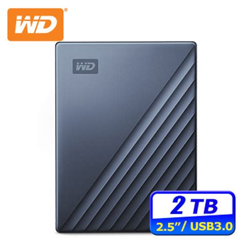 Wd My Passport Ultra 2tb Usb C 25吋行動硬碟星曜藍 Pchome 24h購物