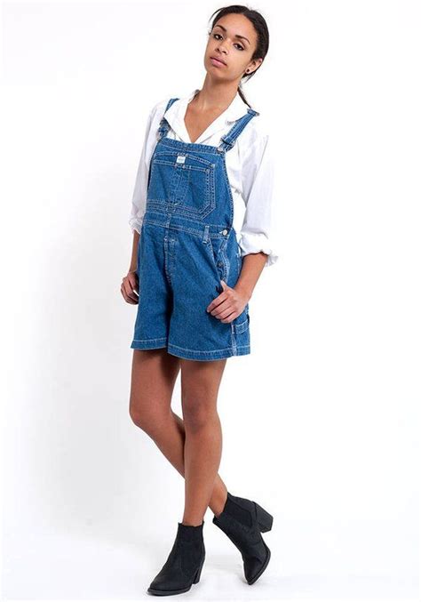 Calvin Klein Vintage CK Denim Overalls Shortalls Size Medium Etsy