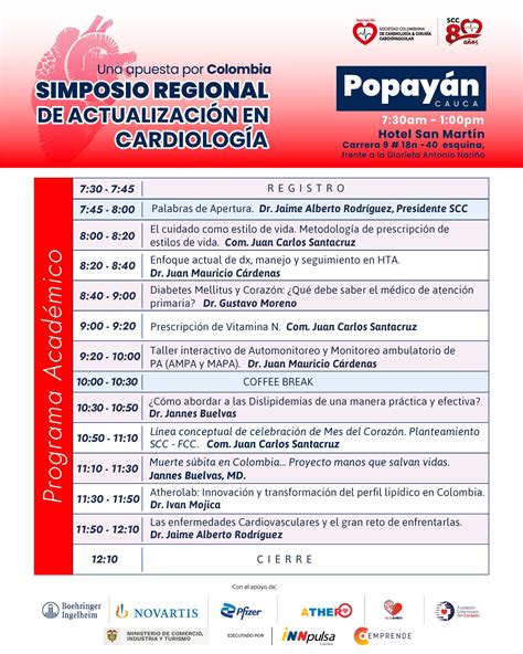 Simposio Regional de Actualización en Cardiología Popayán SCC