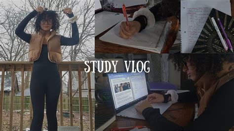 End Of Semester Study Vlog Last Year Of Highschool Finals Week