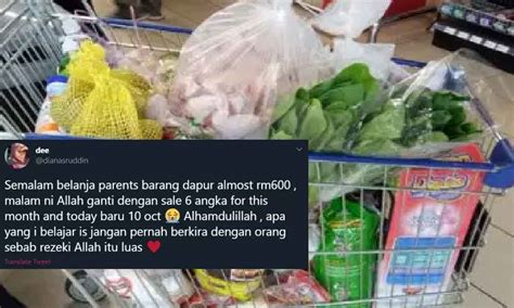 Berkat Berhabis Duit Dengan Orang Tua Allah Bayar Dengan Sale 6 Angka