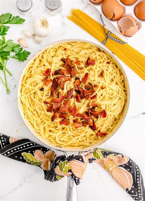 Bacon Spaghetti Carbonara The Country Cook