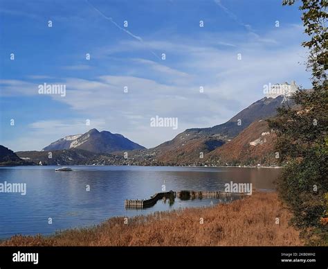 The Lake Of Annecy Stock Photo Alamy