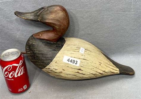 Bob Charles Jobes Canvasback Duck Decoy Dixon S Auction At Crumpton