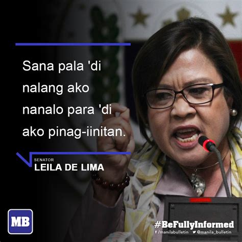 Manila Bulletin News On Twitter Sen De Limas Reactions On Her