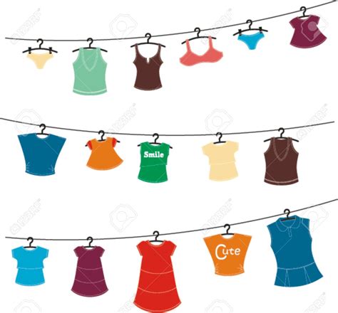 Washing line clipart - Clipground