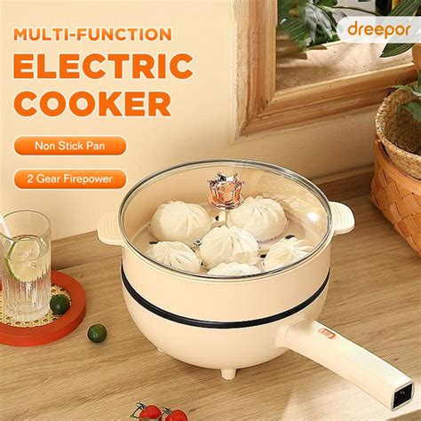 Dreepor Multi Electric Cooker Rice Cooker Hot Pot Non Stick With