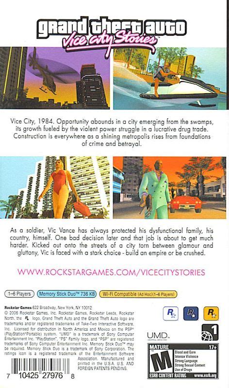 Grand Theft Auto Vice City Stories Cover Or Packaging Material Mobygames