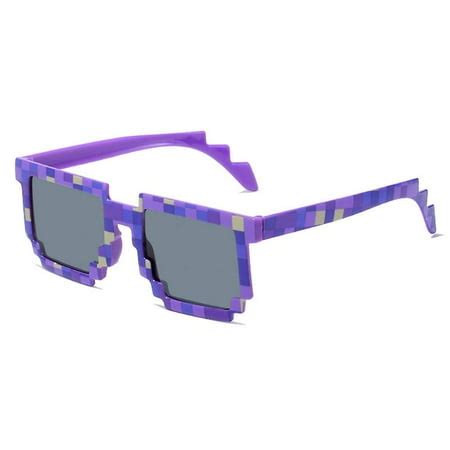 Kids Minecraft Mosaic Glasses Funny Pixel Sunglasses Eyeglasses Party ...