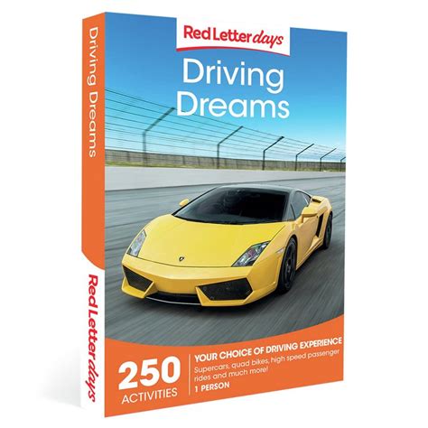 Buy Red Letter Days Driving Dreams For One T Experience Experience