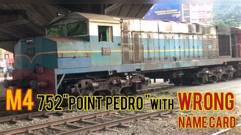 Sri Lanka Railways M4 752 POINT PEDRO With Office Train YouTube