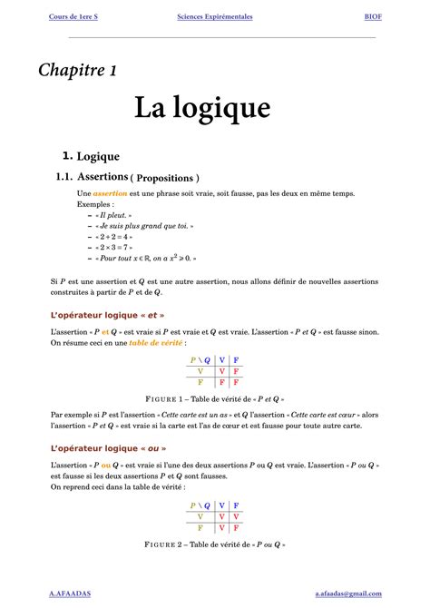 SOLUTION Cours Logique Mathematique 2 1bac Sx Studypool