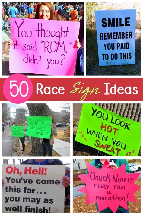 90 Funny Motivational Race Signs Marathon Posters Banners