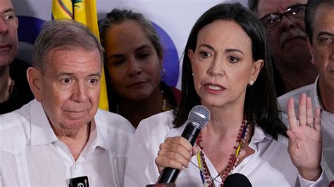 Elecciones En Venezuela Corina Machado Aseguró Que La Oposición Ganó Con El 70 De Votos